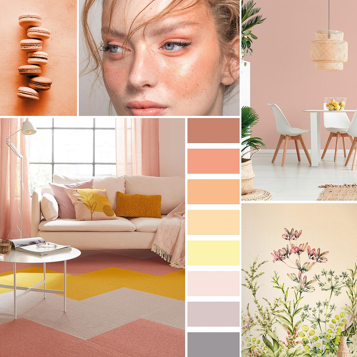 Pantone Farbe des Jahres 2024 Peach Fuzz